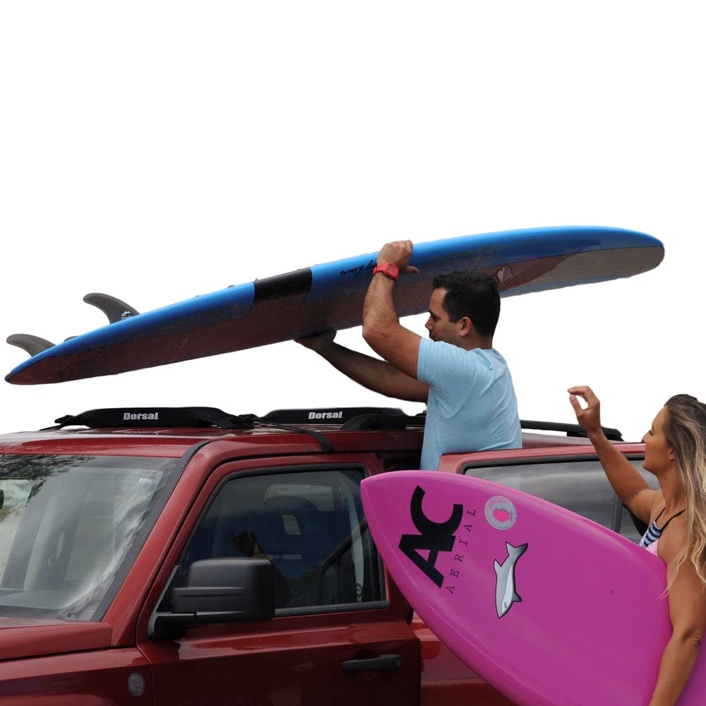 Universal Soft Roof Rack with Car Top Pads & Tie Down Straps - 28