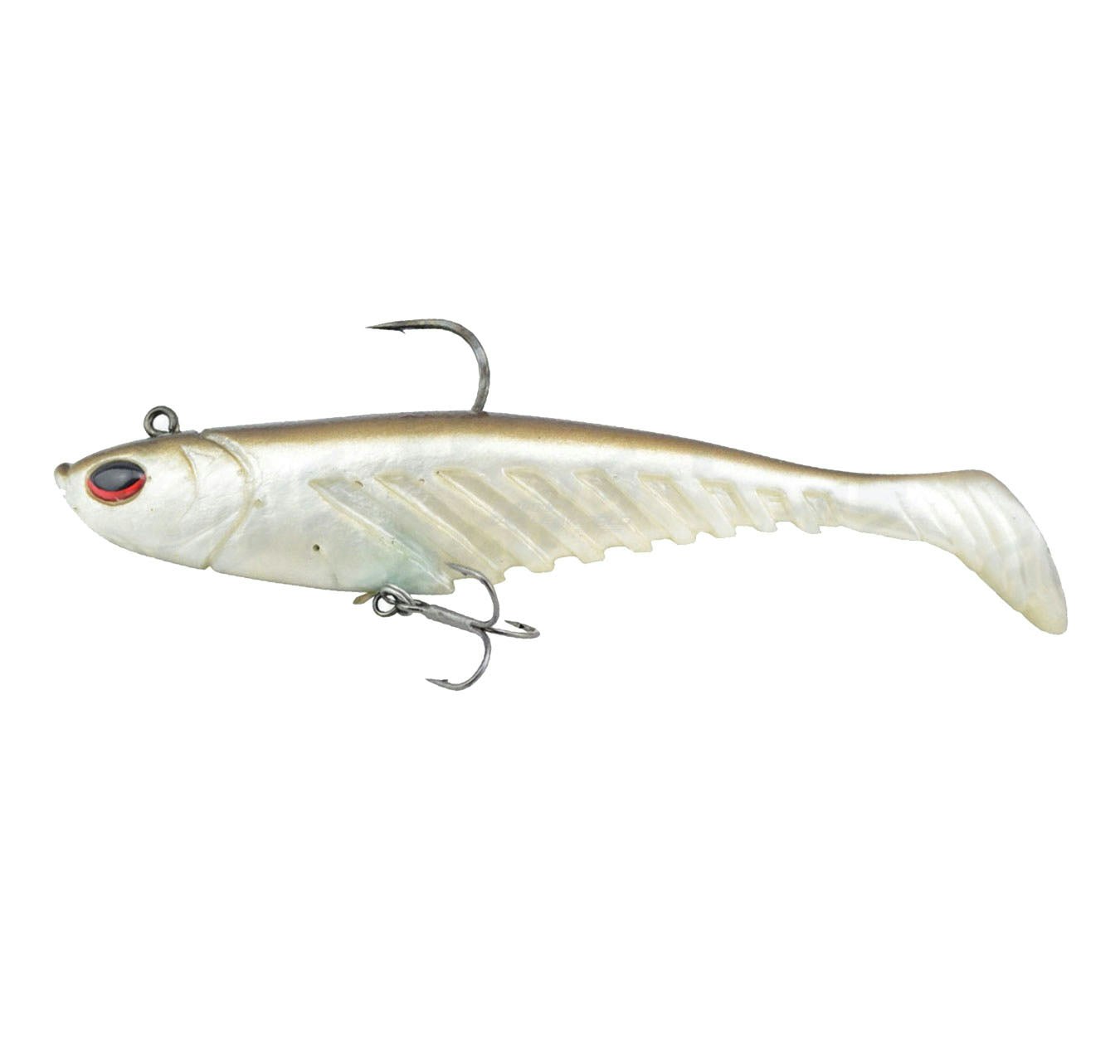 Berkley Powerbait Rigged Papa Giant Shad 23cm Soft Plastic Fishing Lures for Bass, Walleye, and Trout - Perfect for Freshwater and Saltwater Fishing