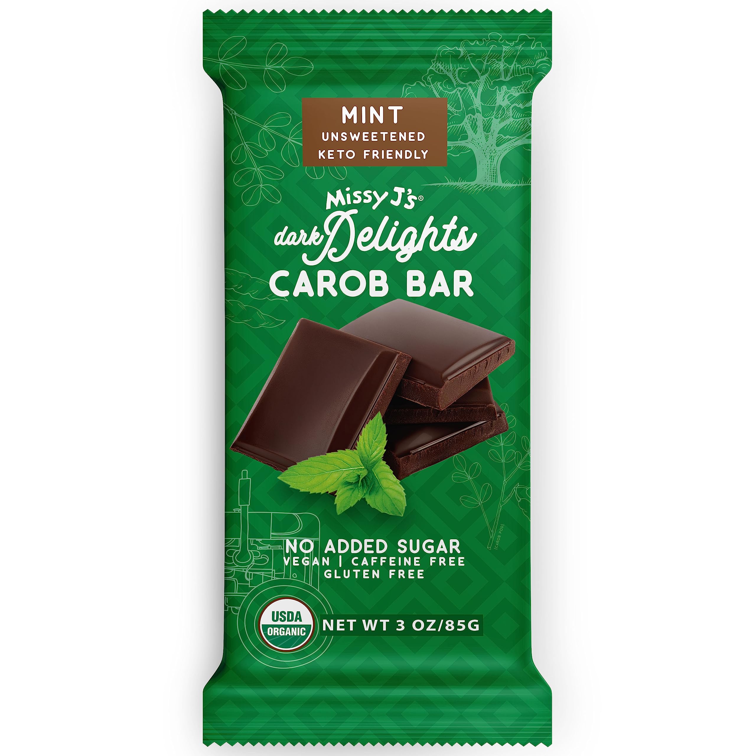 Organic Carob Sampler Pack - Vegan, Gluten-Free Chocolate Substitute for Healthy Snacks & Baking