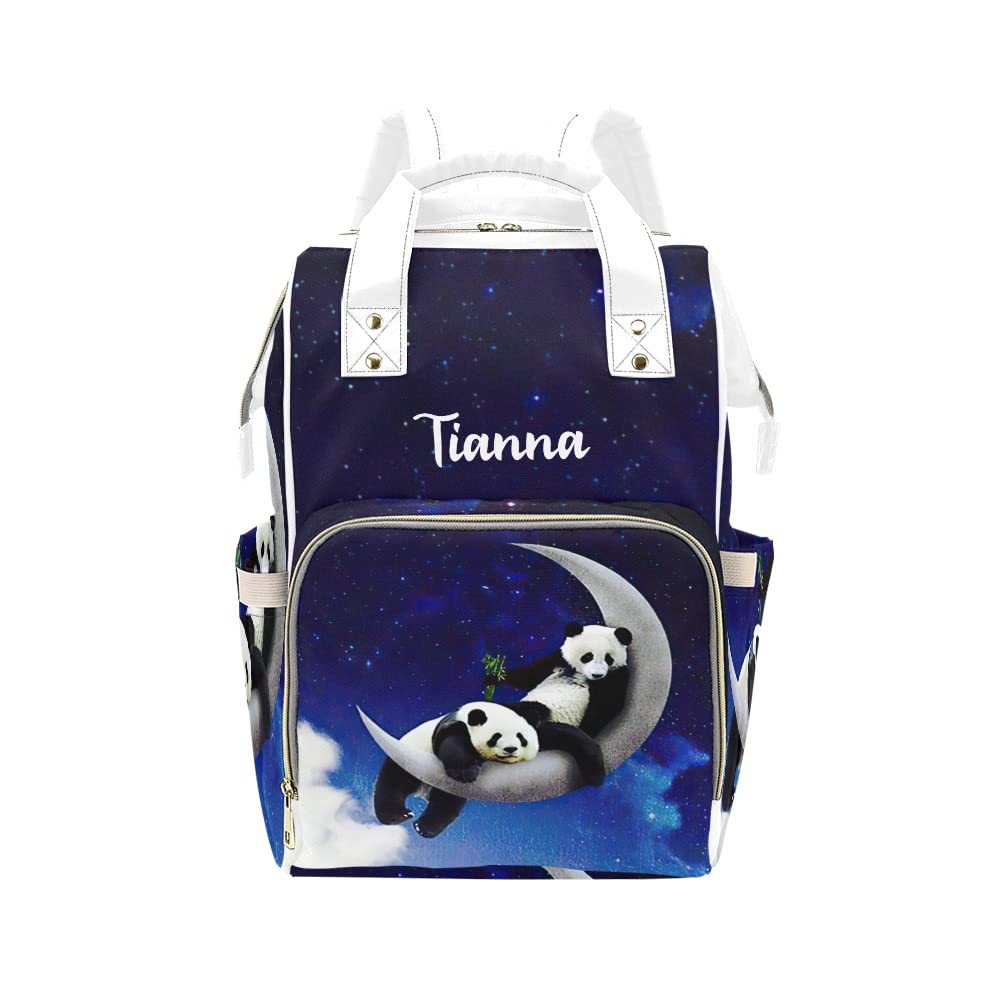 Personalized Panda Diaper Backpack for Travel & Nursing - Baby Care Essentials