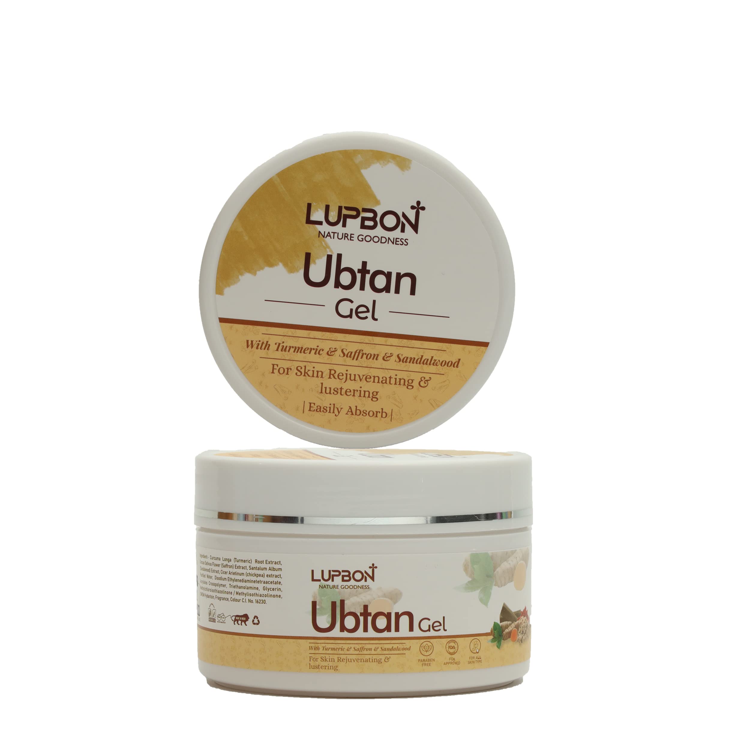 Ubtan Gel (250g) - Natural Skin Brightening & Exfoliating Face Wash for Glowing Complexion | Perfect for Daily Skincare Routine & Acne Treatment