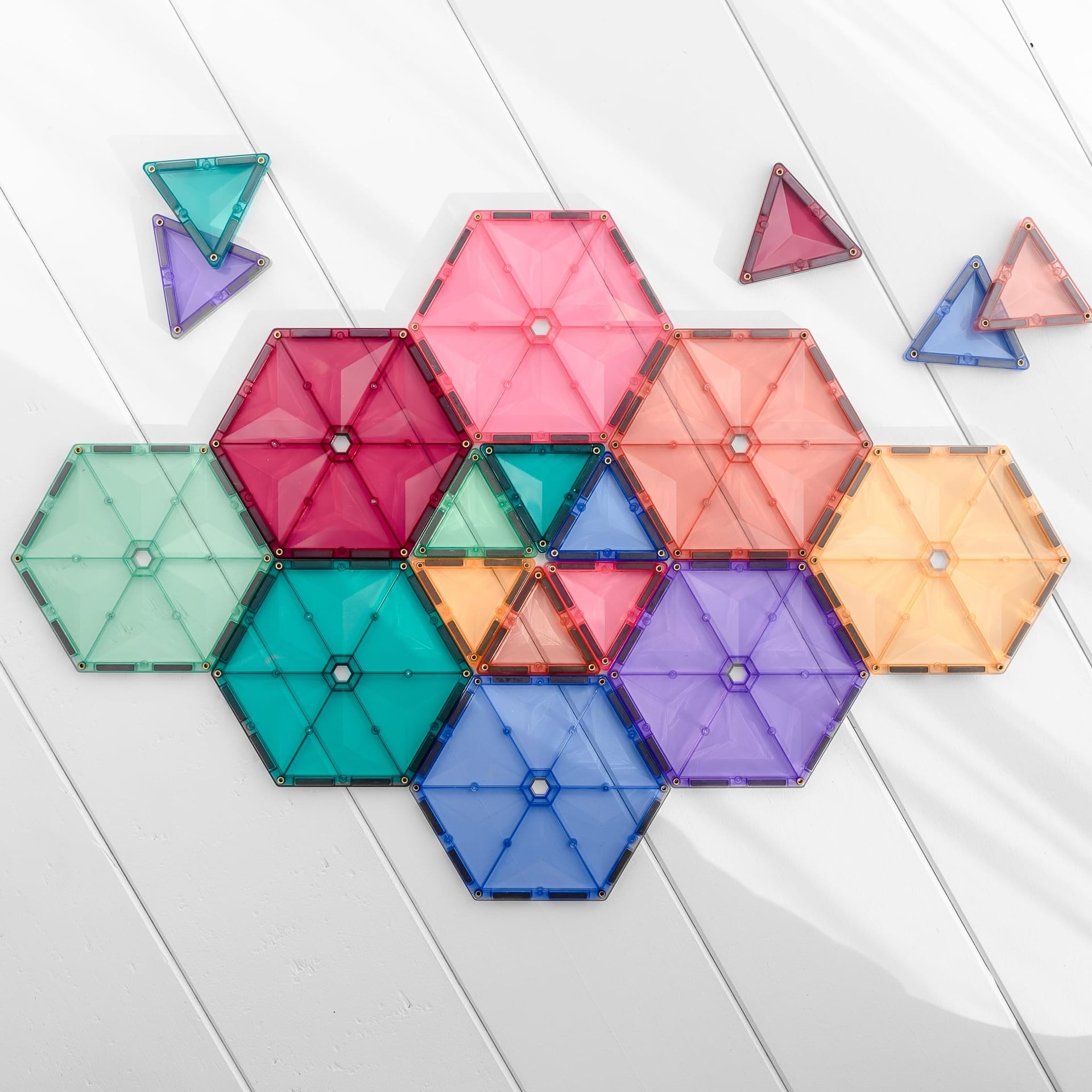 Connetix Magnetic Tiles Pastel 202 Piece Mega Pack - STEM Educational Building Toys for Kids, Creative Construction Play Set for Preschool Learning & Family Fun Activities