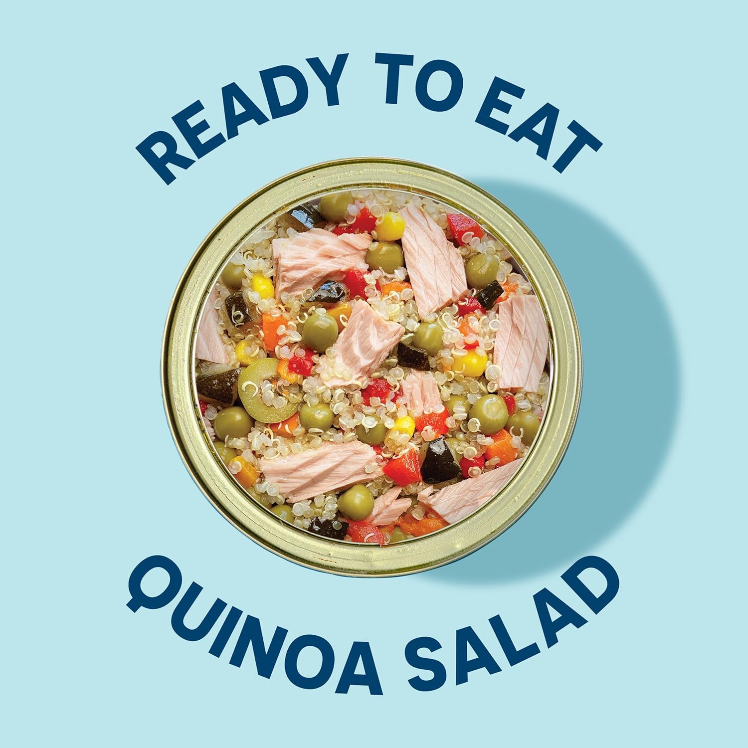Organic Wild Tuna Quinoa Salad with Sweetcorn, Zucchini & Peas - Ready-to-Eat Healthy Lunch - 5.6oz (Pack of 4) - Perfect for Office Meals, Picnics & Quick Healthy Snacks