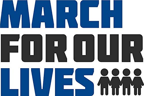 March for Our Lives Vinyl Decal Sticker - 5 Inch Bumper, Wall, Laptop & Window Decal - Perfect for Cars, Laptops, Windows & Home Decor