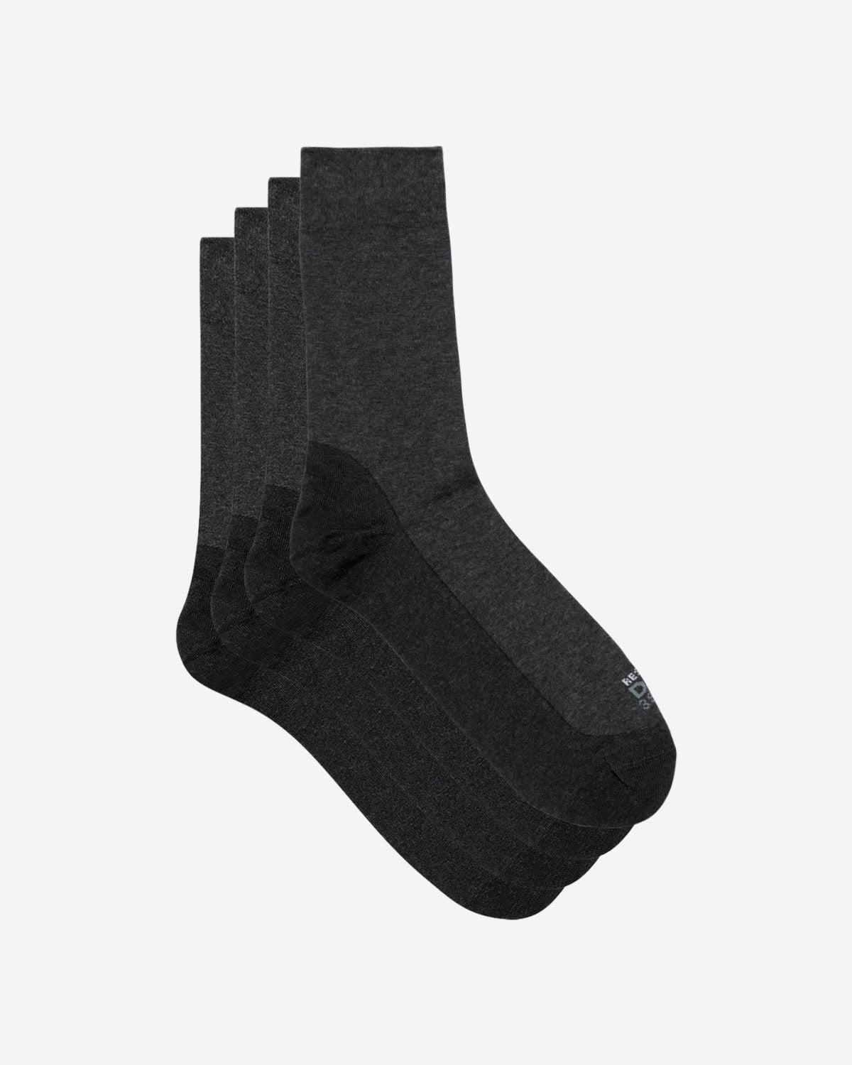 2 Pairs Men's Socks - Ultra Durable Anthracite Heather for Work, Gym & Everyday Comfort