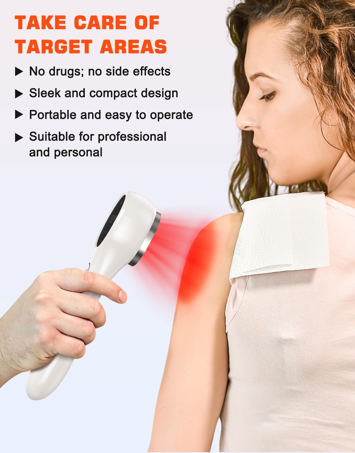 Holsn Red Light Therapy Device - 14x650nm & 3x808nm Infrared Light for Pain Relief, Joint & Muscle Recovery - At-Home Body Therapy for Back Pain, Arthritis & Skin Rejuvenation | Perfect for Home Gym, Spa & Wellness Routine