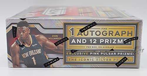 2020-2021 Panini Prizm NBA Basketball Trading Cards Retail Box - 24 Packs (4 Cards Each) with 1 Autograph & 12 Prizms Per Box - Perfect for Collectors and Fantasy Sports Fans