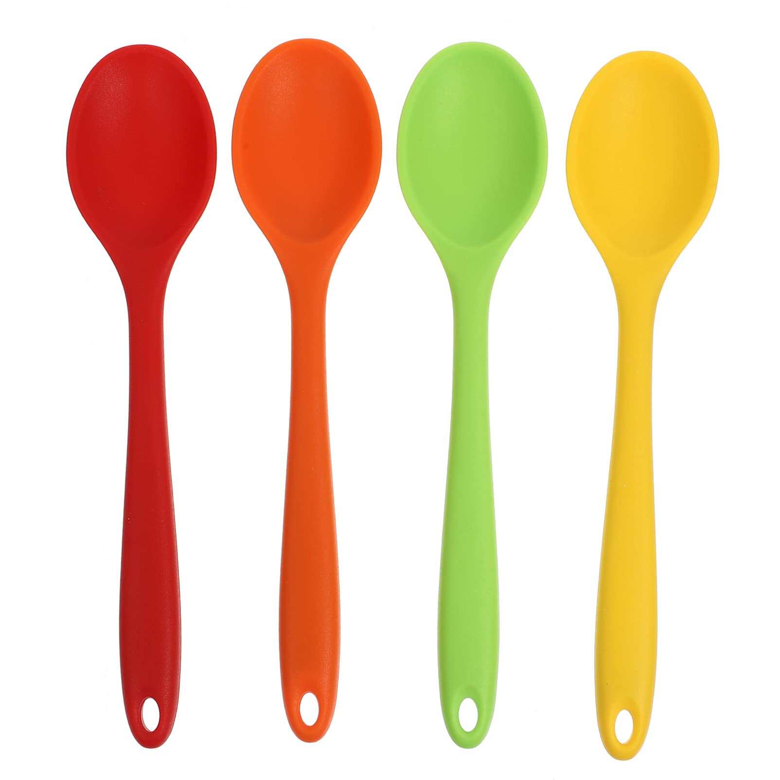 DOITOOL 4-Piece Nonstick Silicone Serving Set for Appetizers, Salad, Rice, Fruit, Japanese Ramen, Cakes & Drinks - Perfect for Cooking, Baking, Kids Meals & Party Serving