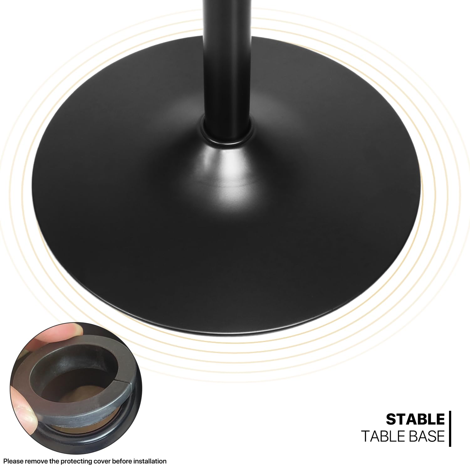 Adjustable Height Round Bistro Pub Table 27.5