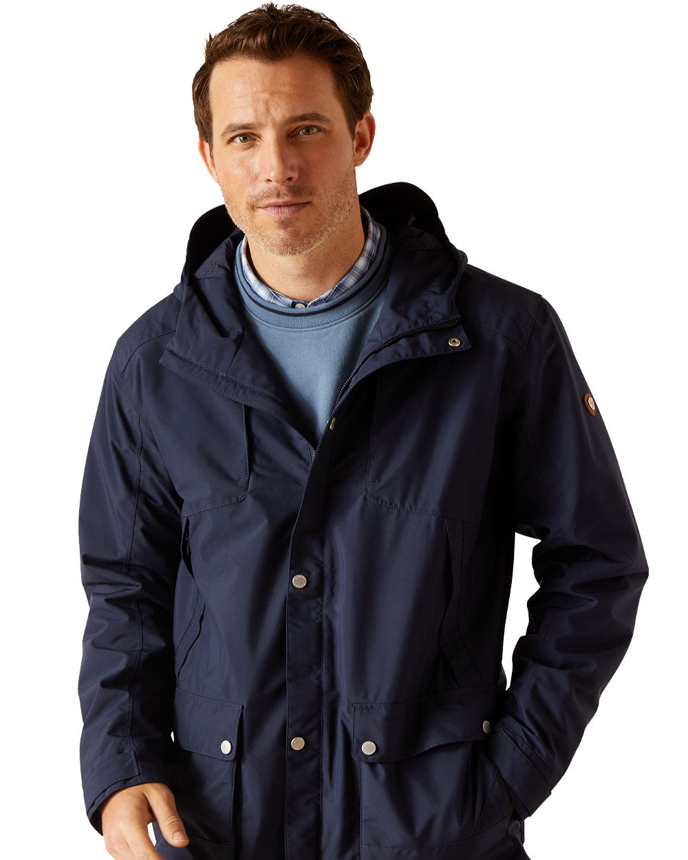 Ariat Atherton Men's Waterproof Jacket - Lightweight Windproof Outdoor Raincoat for Hiking, Camping & Work