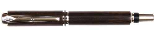 Lanier Baron Rollerball Pen - Premium Rhodium & Blackwood Luxury Writing Instrument for Business Professionals | Perfect for Office Use, Executive Gifts & Formal Occasions