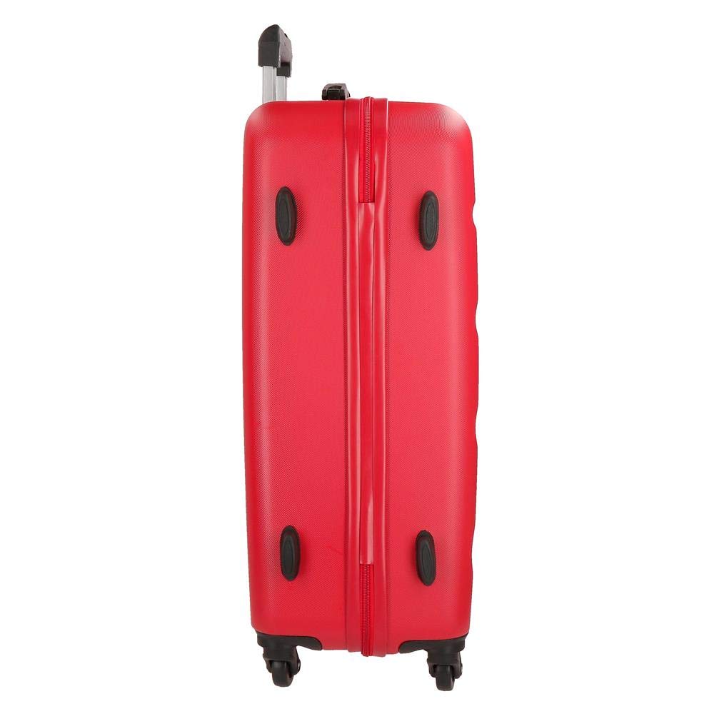 Set of 2 Red 65cm Luggage Suitcases - Perfect for Travel, Vacation & Business Trips