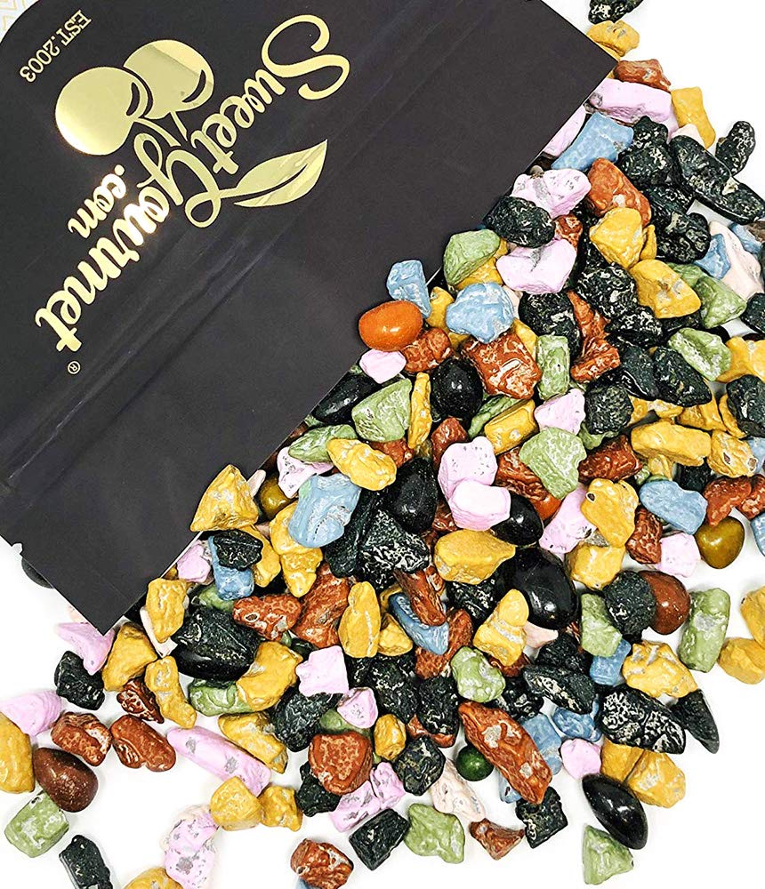 SweetGourmet Candy Coated Milk Chocolate Rocks - 1lb Bulk Chocolate Candy for Baking, Party Favors & Gift Baskets | Delicious Chocolate Treats for Holidays, Birthdays & Desserts
