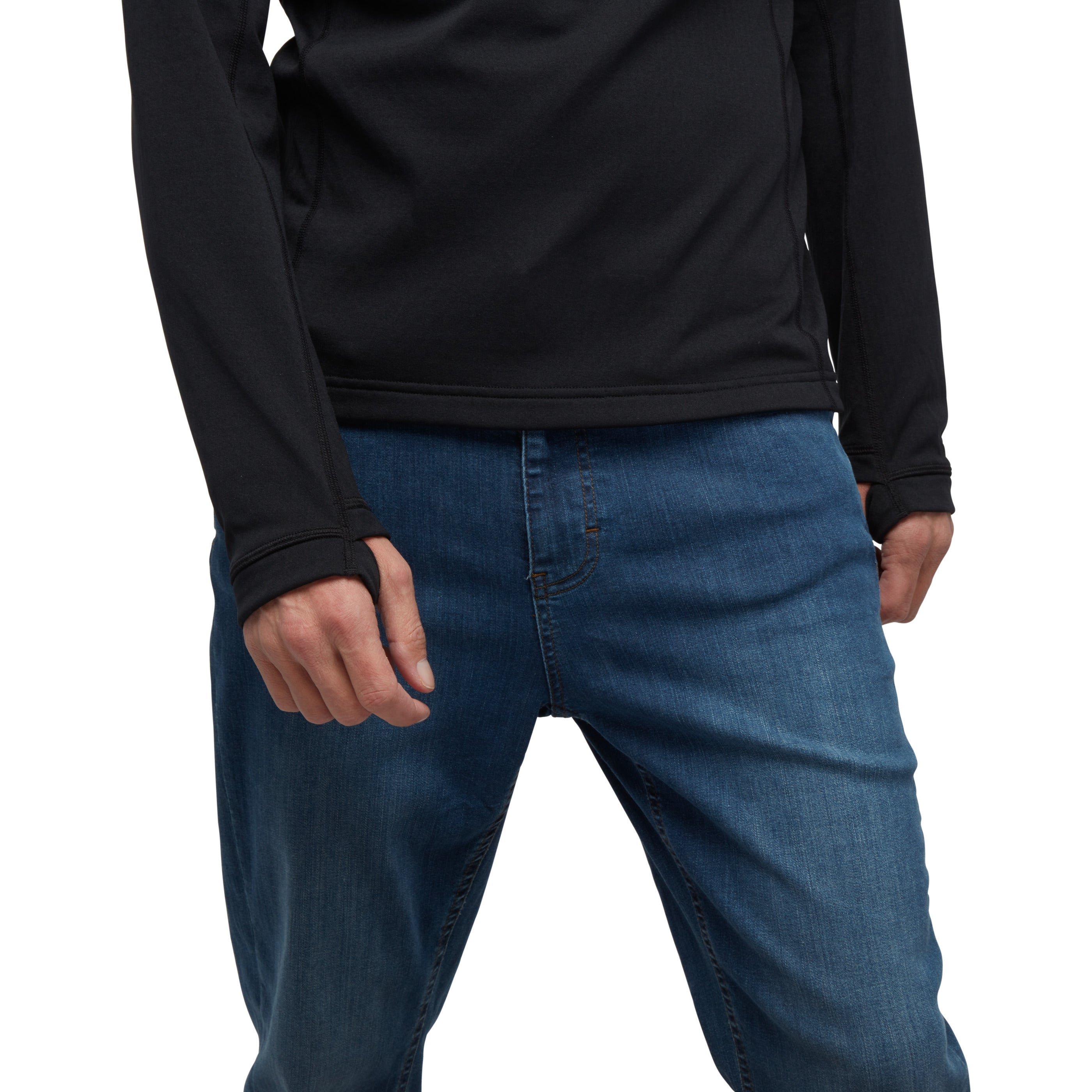 Men's Coefficient Quarter Zip Fleece Hoody - Lightweight Warm Pullover for Hiking, Running & Outdoor Activities