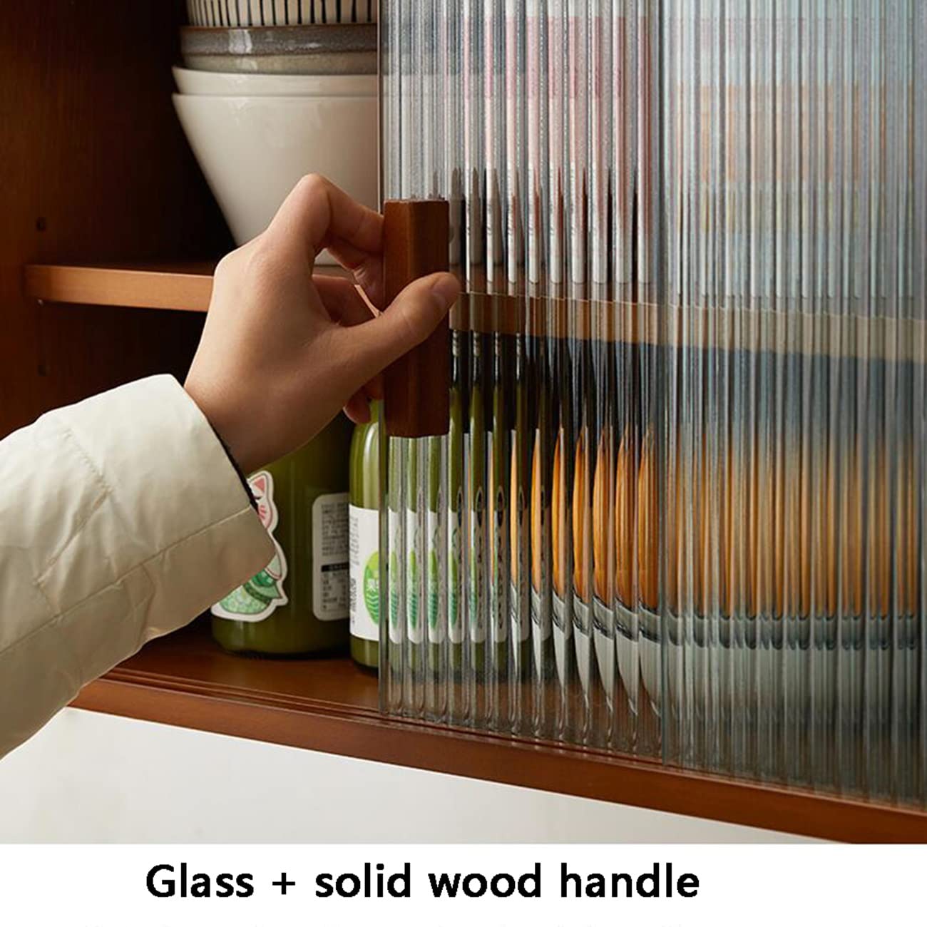 Solid Wood Wall Cabinet - 80x30x35cm Storage Organizer for Kitchen, Living Room, Entryway & Study | Rustic Home Decor & Space-Saving Solution | Perfect for Storing Dishes, Books & Home Essentials