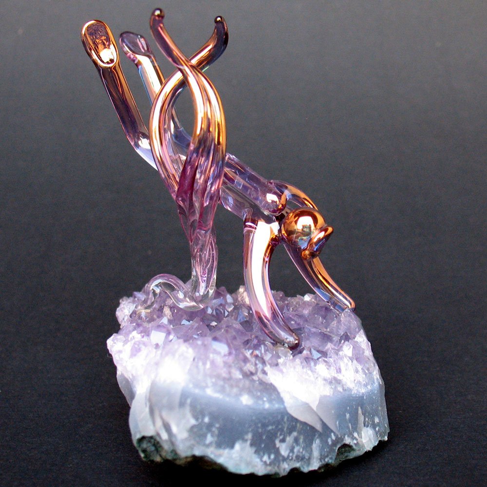 Handmade Blown Glass Scuba Diver Figurine - Unique Underwater Decor for Aquariums, Home & Office Display - Perfect Gift for Divers & Ocean Lovers