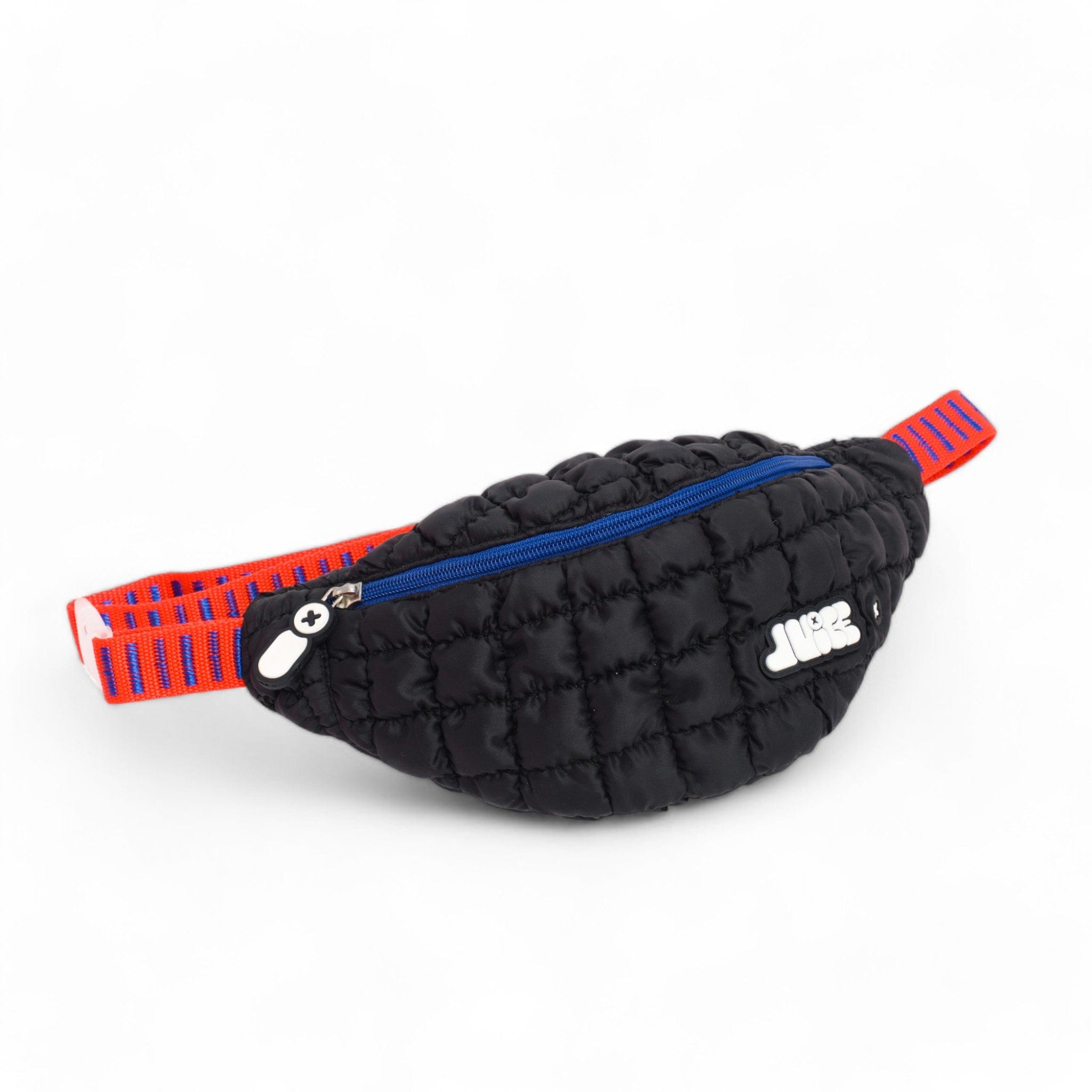 Trendy Boba Themed Fanny Pack - Jet Black | Stylish Waist Bag for Bubble Tea Lovers | Perfect for Festivals, Travel & Everyday Use