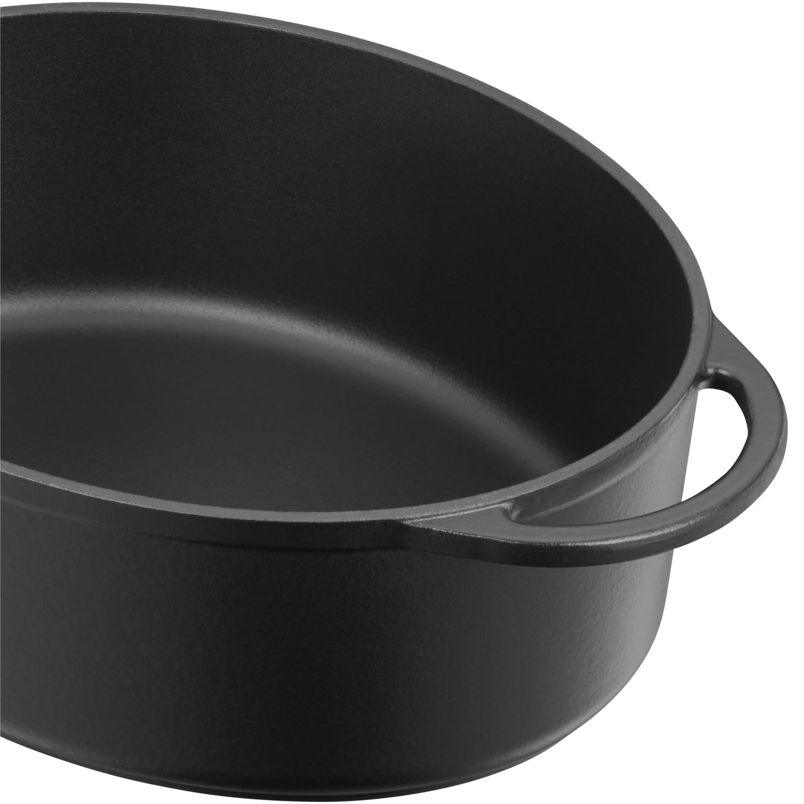 WMF Covered Roasting Pan - Premium Cast Iron Cookware, Black, 56 x 27.5 x 56 cm - Perfect for Oven Roasting, Baking, and Serving Dishes for Family Gatherings