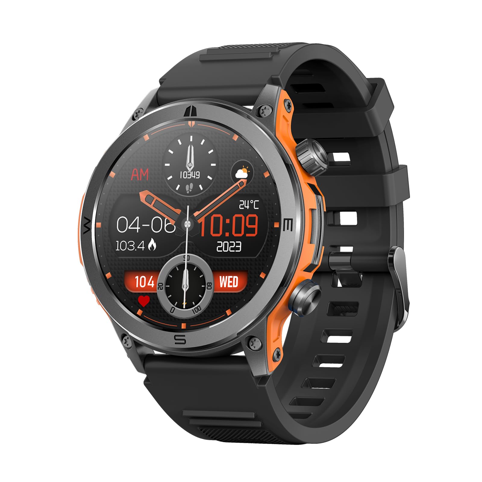 Yihou Smart Watch for Men - Fitness Tracker with Heart Rate Monitor for Android iOS - Perfect for Sports & Daily Use