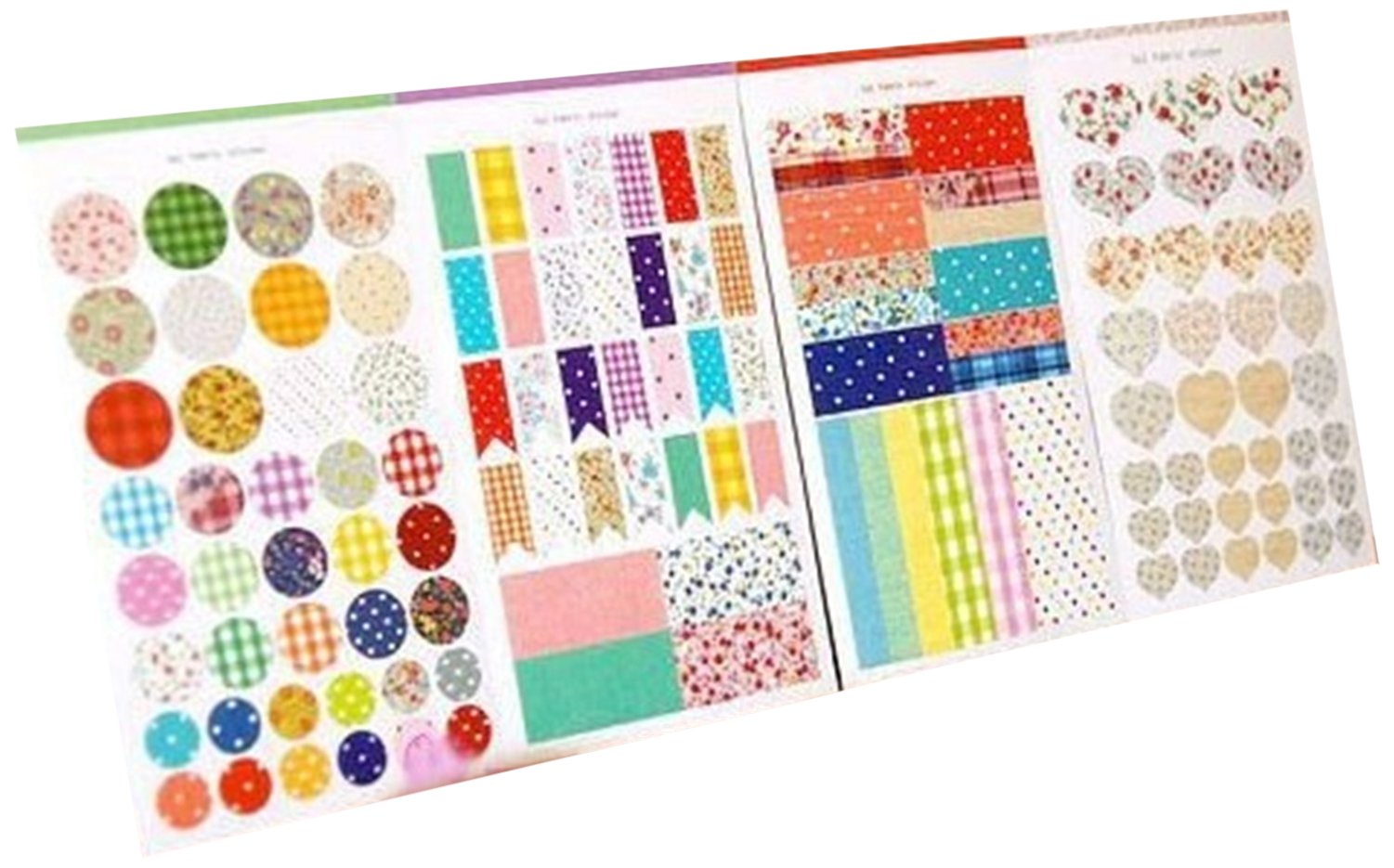 Wrapables Decorative Pattern Masking Stickers Set - 130 Planner Stickers (4 Sheets) for Bullet Journal, Scrapbooking & DIY Crafts