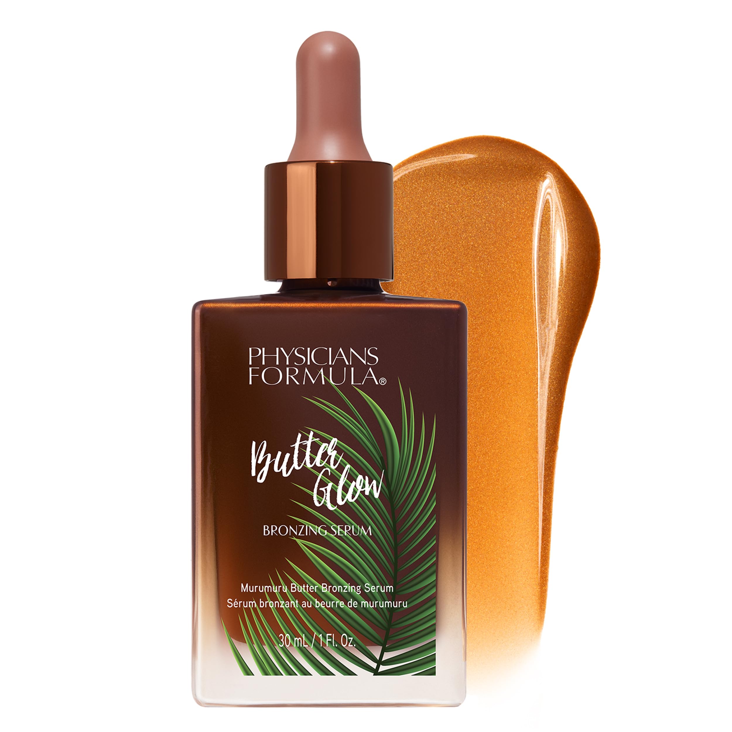 Physicians Formula Butter Glow Bronzing Serum - Nourishing Skincare Bronzing Drops for Radiant, Natural Sun-Kissed Glow | Hydrating Face Drops for Dewy Summer Makeup & Healthy Skin Tone Enhancement