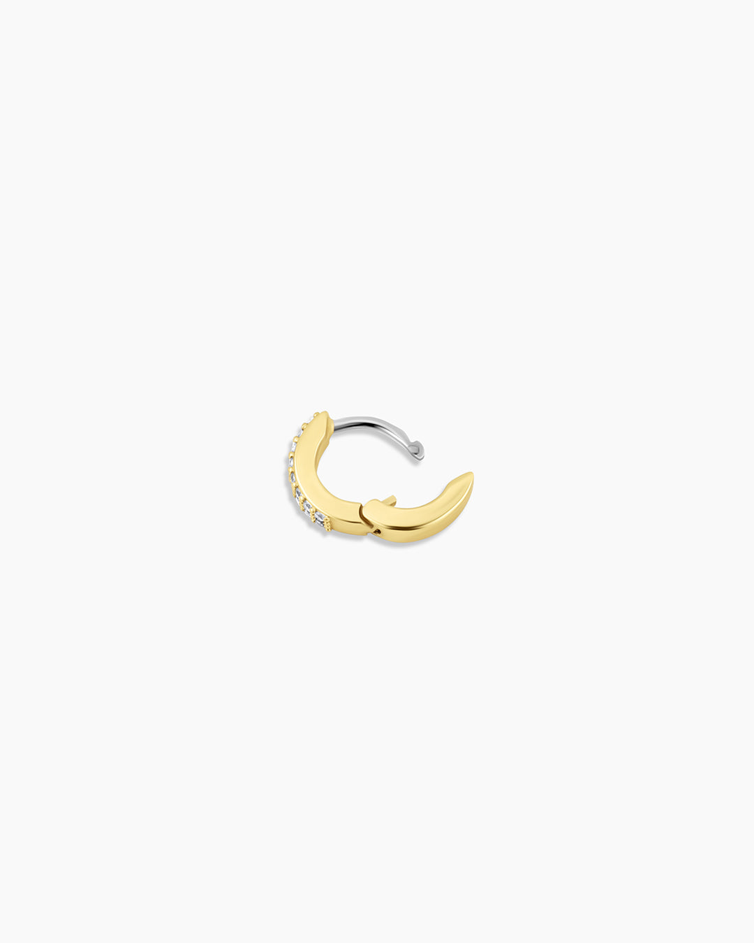 Shimmer Single Huggie Earrings - Dainty Gold Hoop Earrings for Women, Minimalist Everyday Jewelry - Perfect for Work, Date Night & Casual Outfits