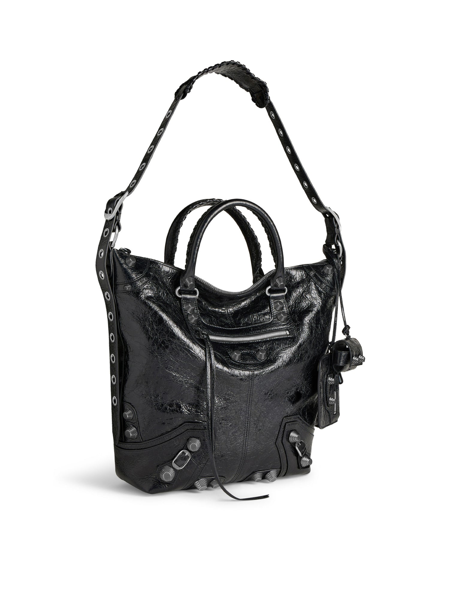 LE CAGOLE Men's Medium Black Tote Bag - Stylish & Durable for Work, Travel & Everyday Use