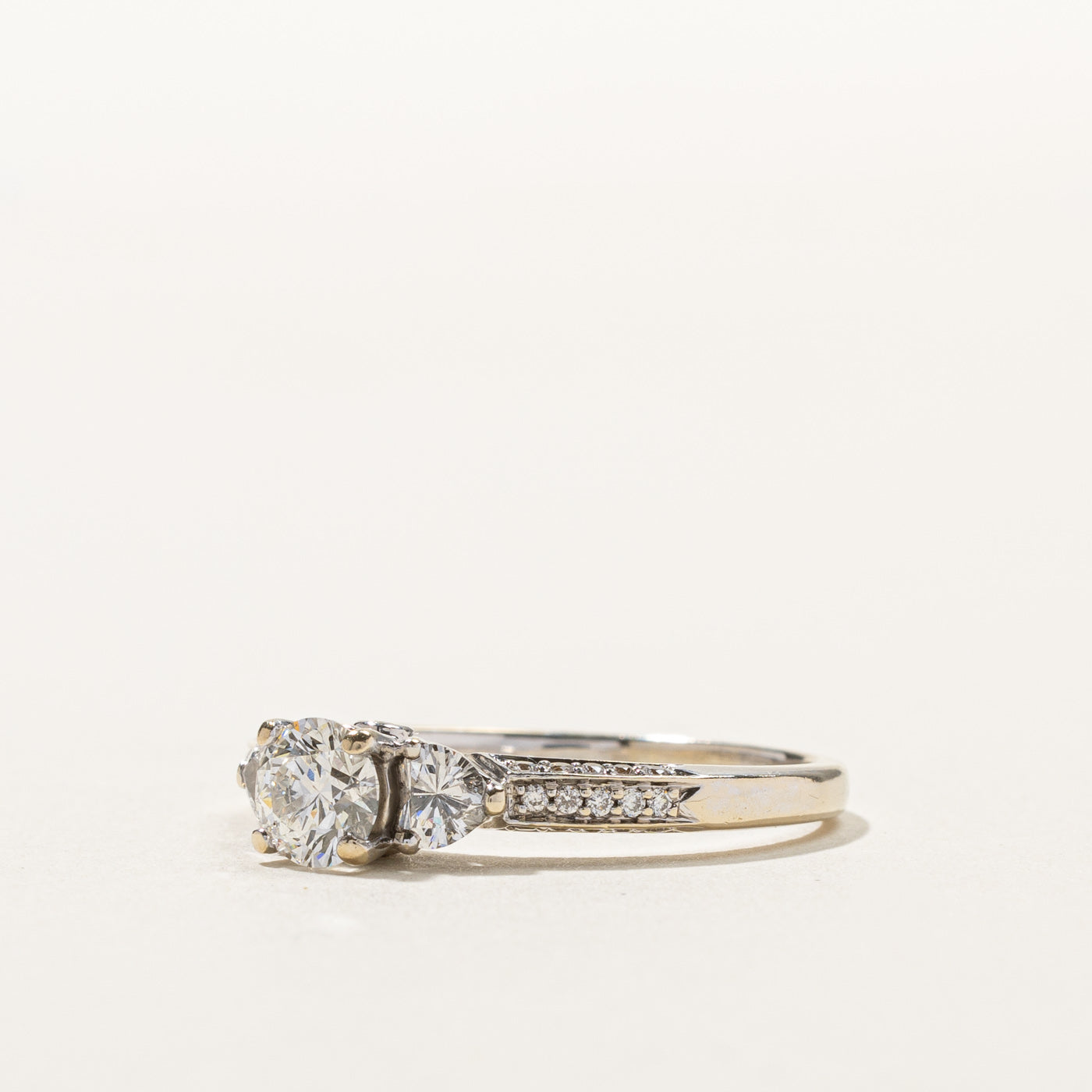 1.15ctw Three Stone Diamond Ring for Women - Size 9 | Elegant Engagement & Wedding Band | Perfect for Proposals, Anniversaries & Special Occasions