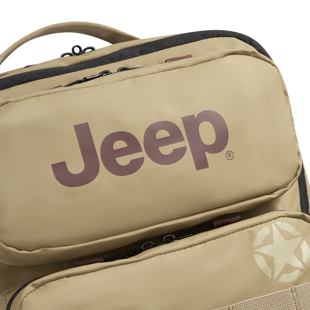 Jeep Tactical 15L Multi-Pocket Backpack for Hiking, Camping & Travel - Durable & Water-Resistant - Yellow