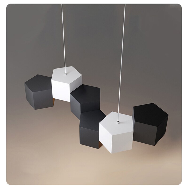 Modern Chandelier Lighting Blocks Pendant Light - Elegant Ceiling Fixture for Dining Room, Bedroom & Living Room Decor