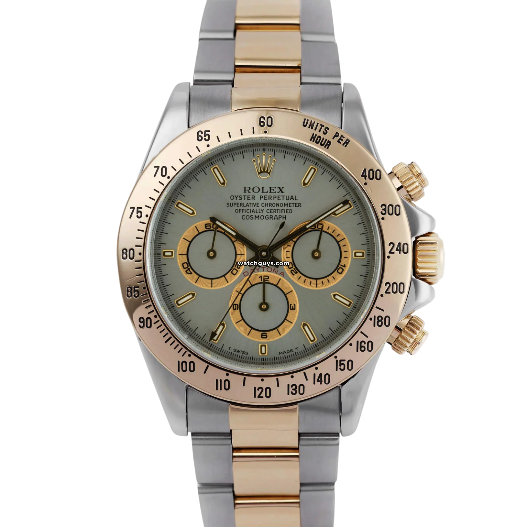 Authentic Rolex Daytona Zenith 16523 Men's Luxury Watch - Silver Dial Stainless Steel - Perfect for Business, Gifts & Special Occasions