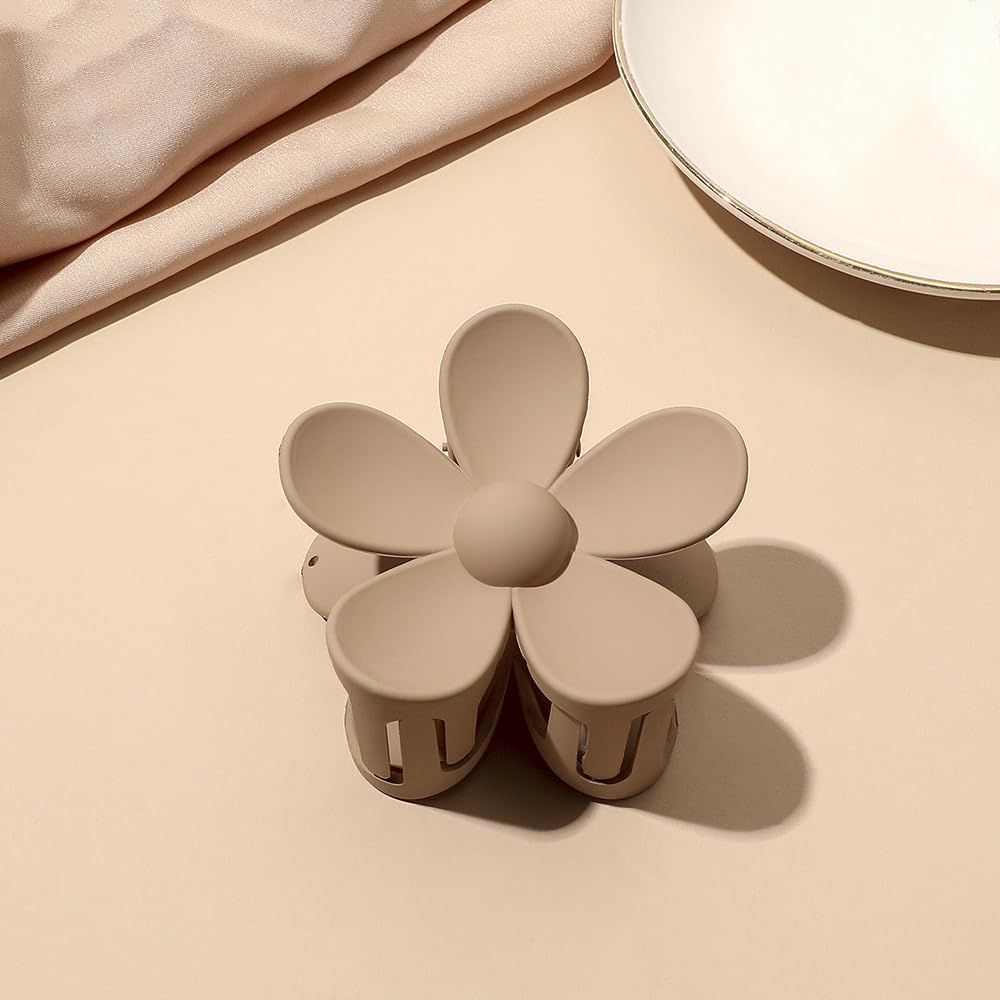 1 x Women's Floral Hair Clips - Non-Slip Plastic Hair Claws for Women & Girls - Hair Accessories for Daily Wear & Coffee Dates - Perfect for Work, School & Special Occasions