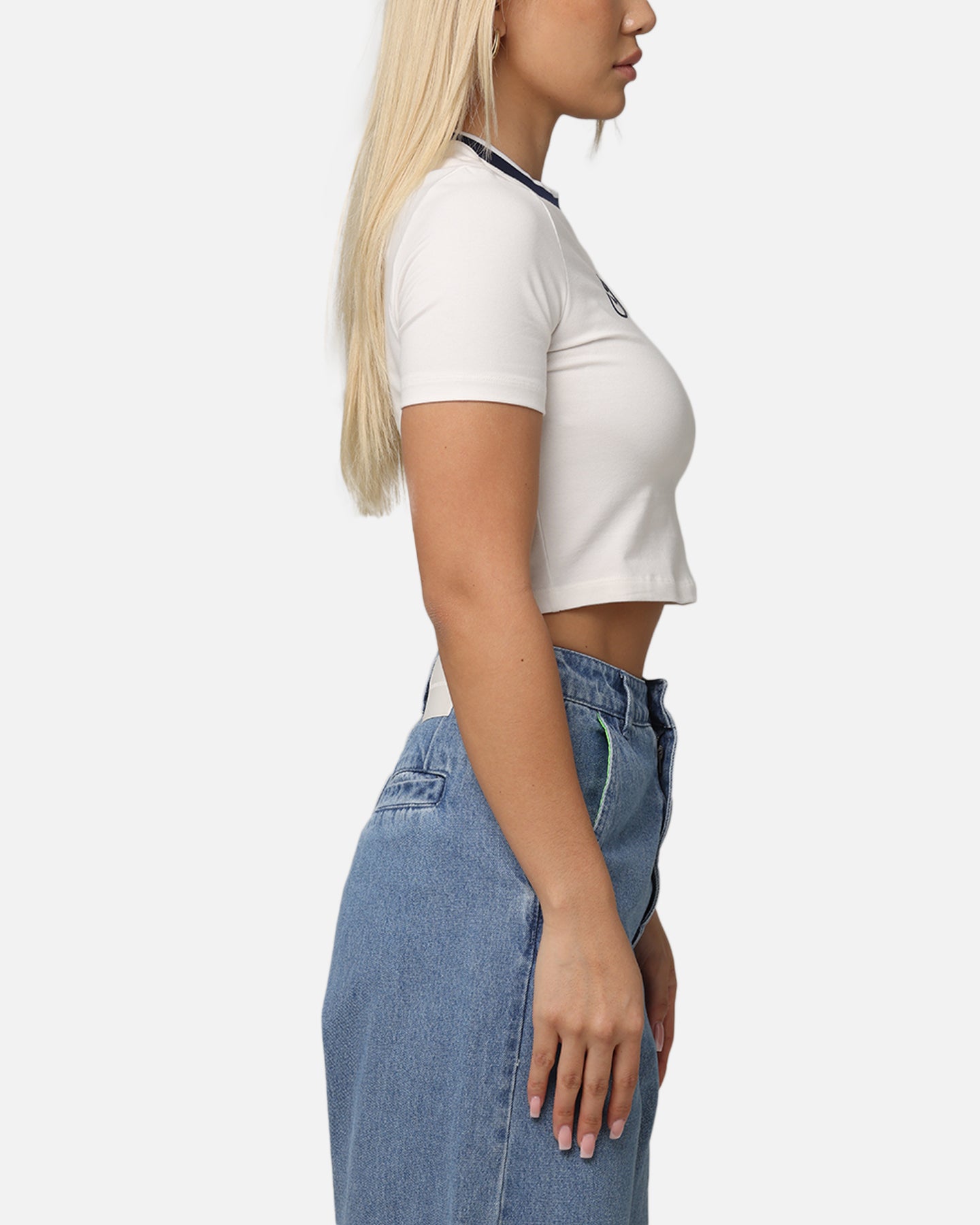 Adidas Women's Graphic Baby T-Shirt - Soft Cotton Casual Tee in Cloud White | Perfect for Everyday Wear, Maternity Outfits & Lounge Style