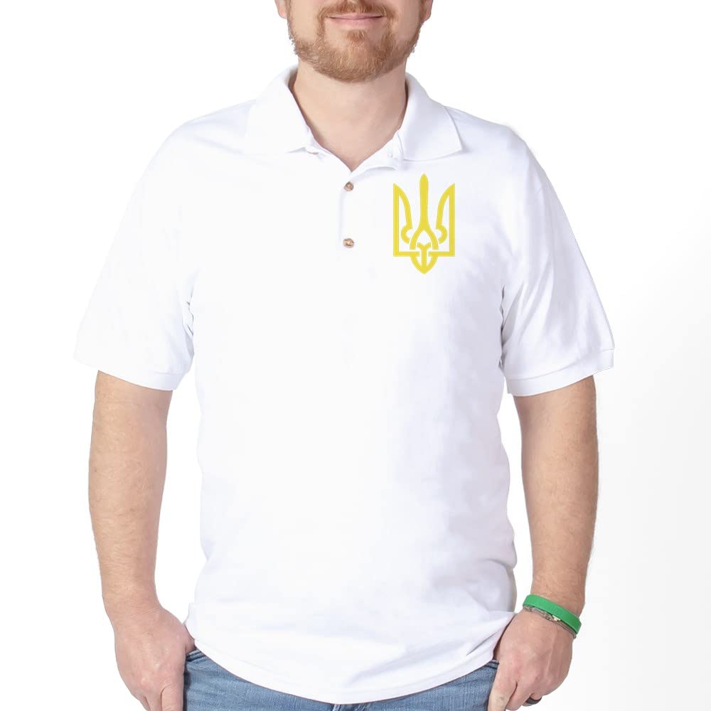 Ukraine Golf Polo Shirt - Premium Pique Knit Performance Golf Shirt for Men & Women - Perfect for Golf Courses, Casual Wear & Patriotic Events