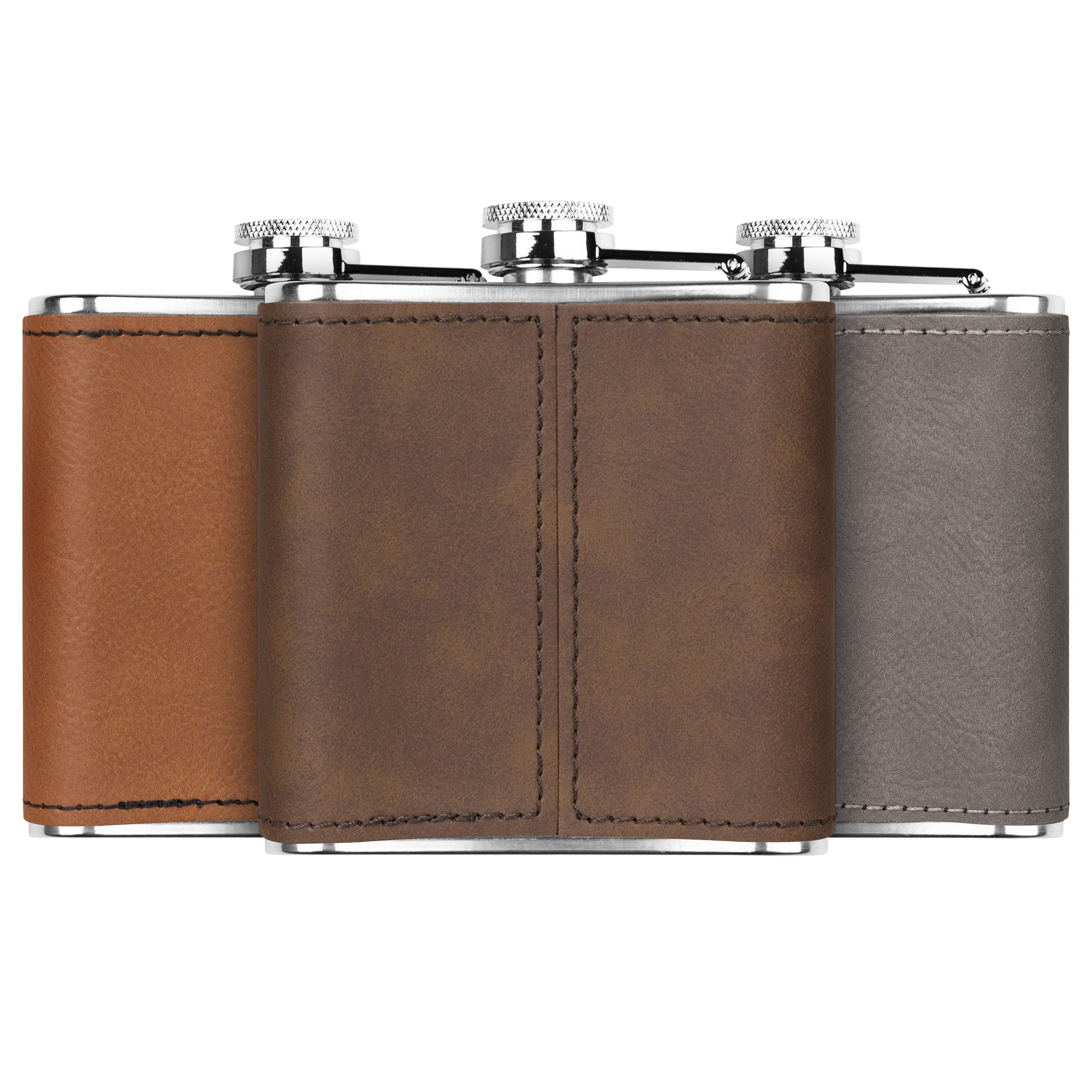 Authentic Southwestern Leather Flask with Western Metal Accents - Perfect for Cowboy Themed Parties, Outdoor Adventures, and Western Decor