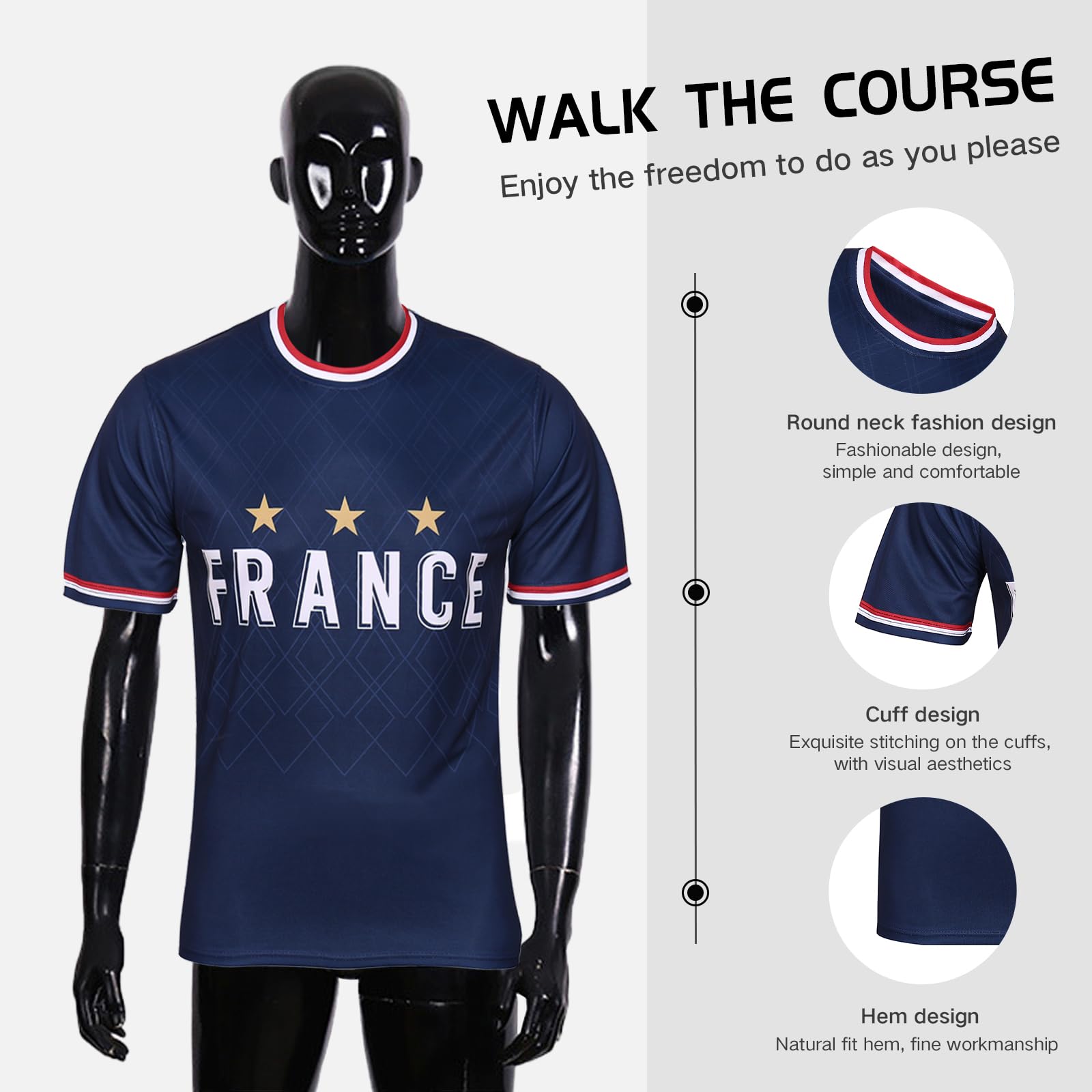 UEFA Euro 2024 Official Fan Soccer Jerseys - France, Germany, England, Spain, Croatia & Portugal National Team Jerseys for Men & Women - Perfect for Match Days, Parties & Fan Collections