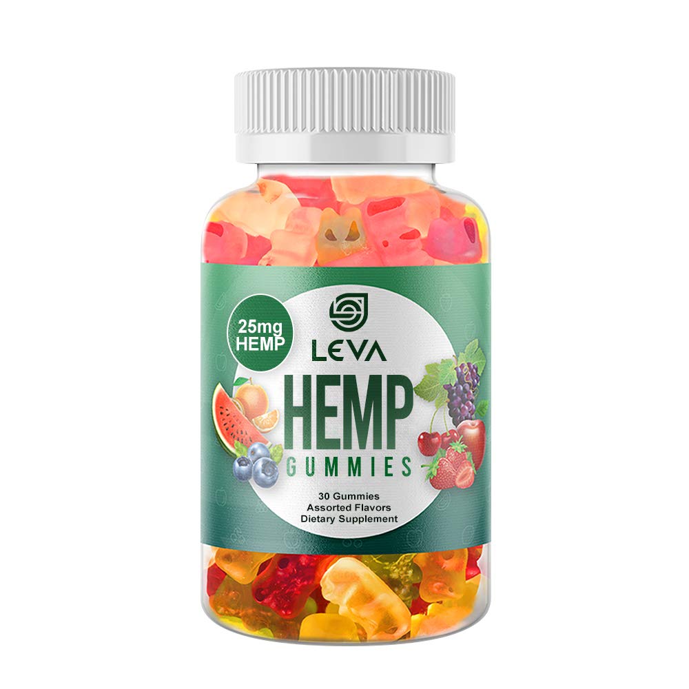 Premium Leva Hemp Gummies for Relaxation & Sleep Support - Natural CBD Infused Edibles for Stress Relief & Wellness - Perfect for Nighttime Use, Travel & Daily Calm