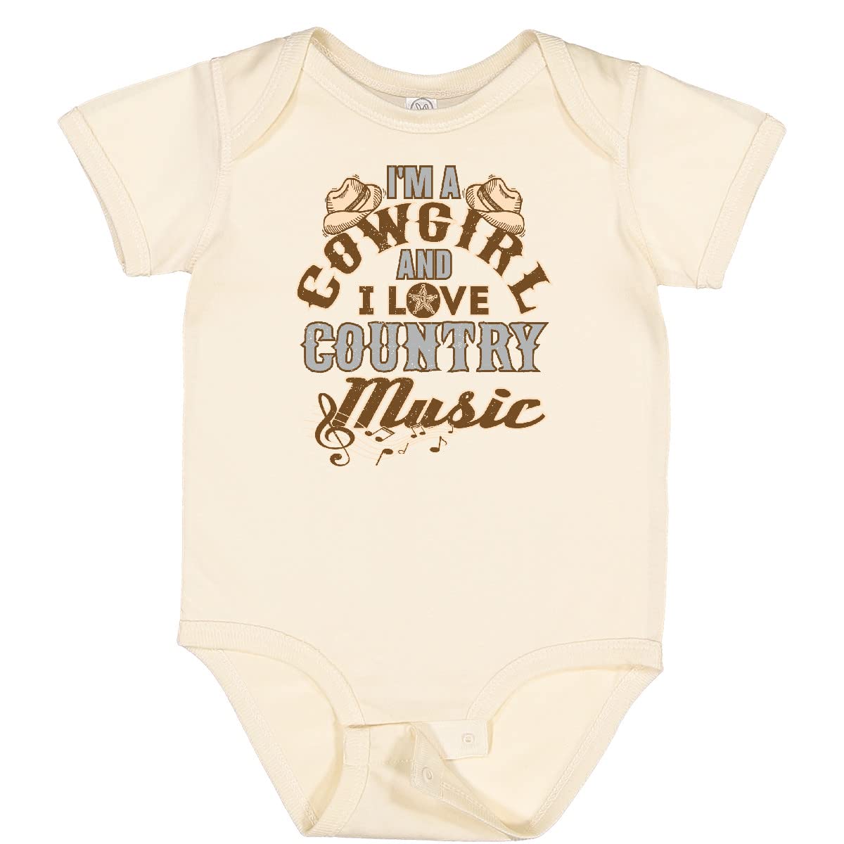 Inktastic Cowgirl Country Music Lover Baby Bodysuit - Cute Western Outfit for Infants & Toddlers - Perfect for Concerts, Rodeos & Country Themed Parties