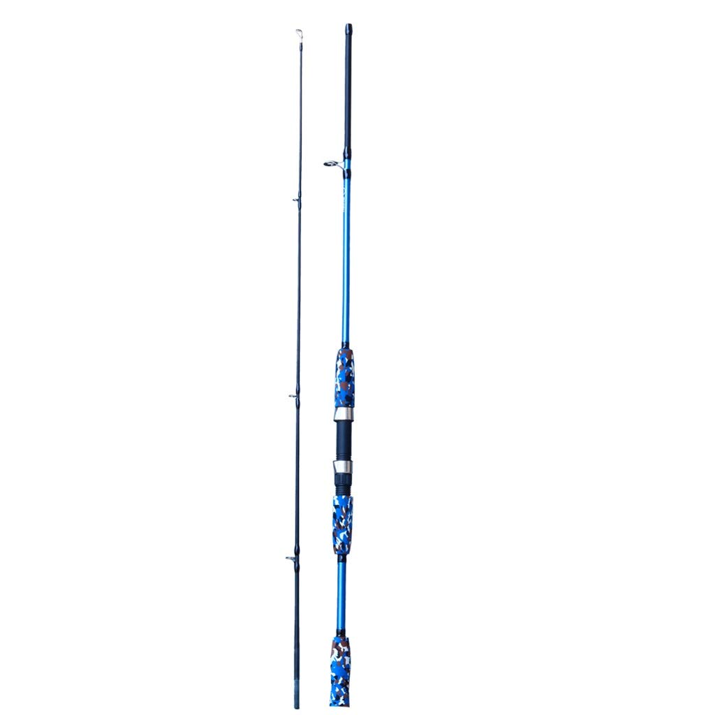 Premium Carbon Fiber Spinning Casting Fishing Rod - Ultralight Travel Surf Pole with Reel Seat for Carp & Fly Fishing | Compact 1.8m Portable Design | Ideal for Freshwater, Saltwater & Travel Angling (Color: E)