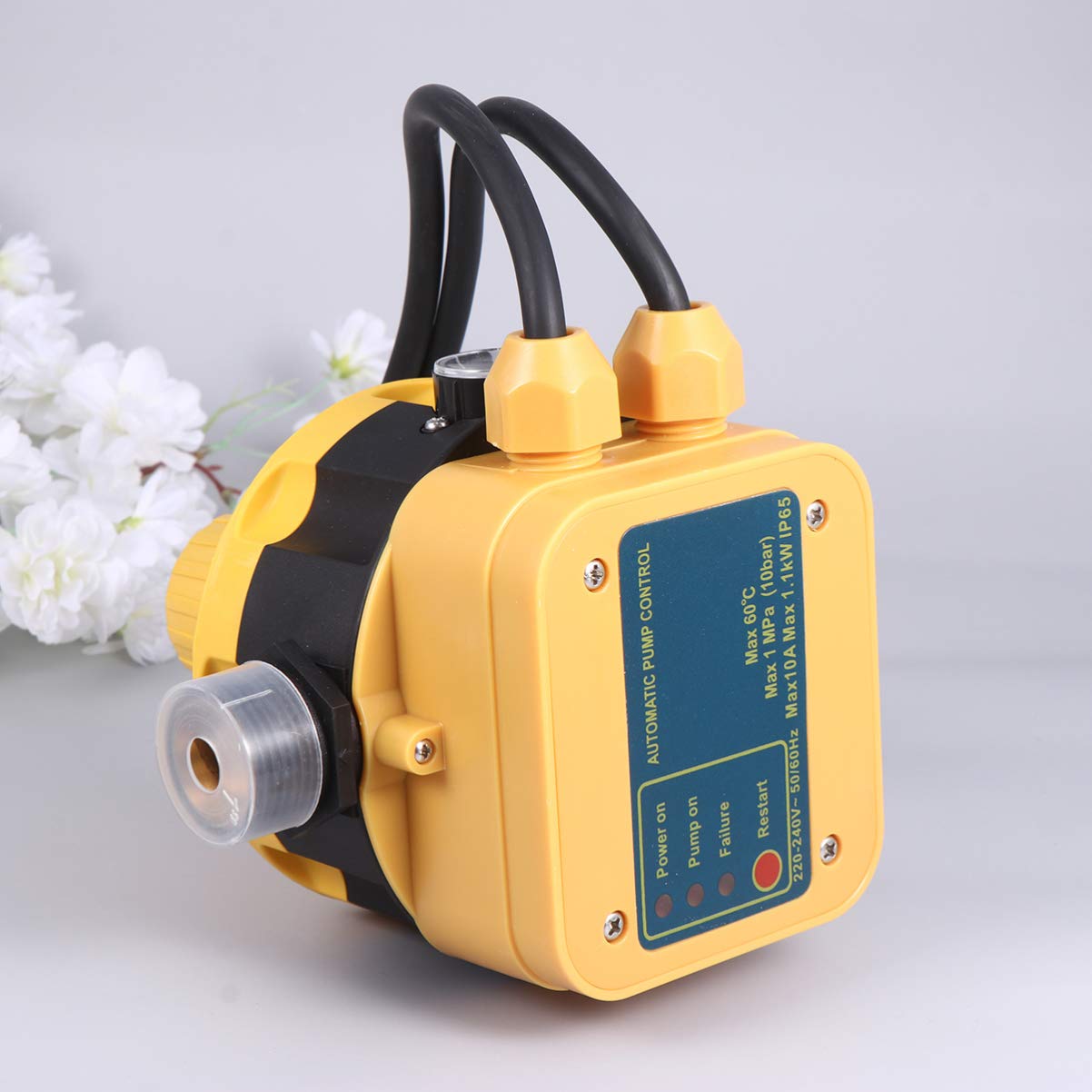 Baluue Automatic Water Pump Pressure Controller 220V - Electronic Water Pressure Regulator for Home Use | Perfect for Irrigation Systems, Household Water Supply & Garden Sprinklers
