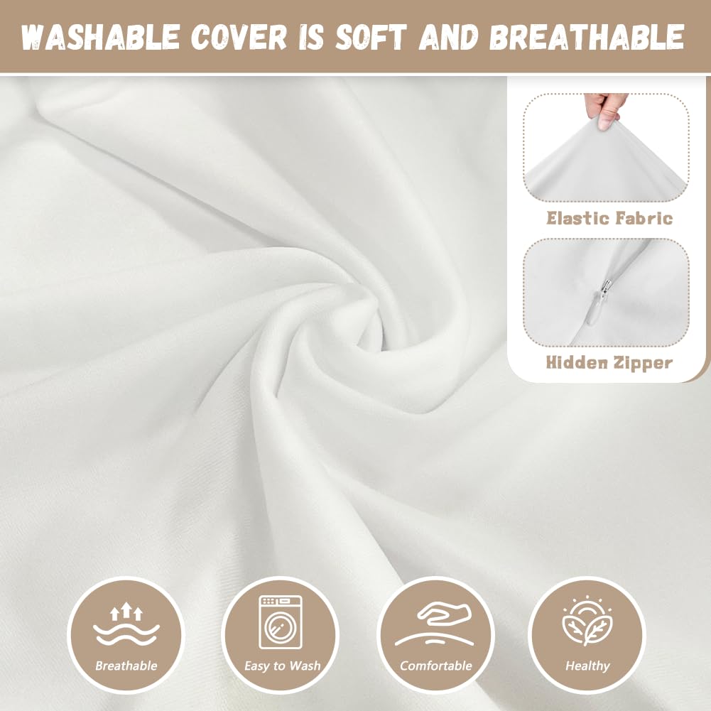 TSVAGA Floral Print Nursing Pillow Cover - Soft Removable Cotton Breastfeeding Pillow Case for Baby Girls & Moms | Fits Standard Nursing Pillows | Perfect for Breastfeeding, Bottle Feeding & Comfort