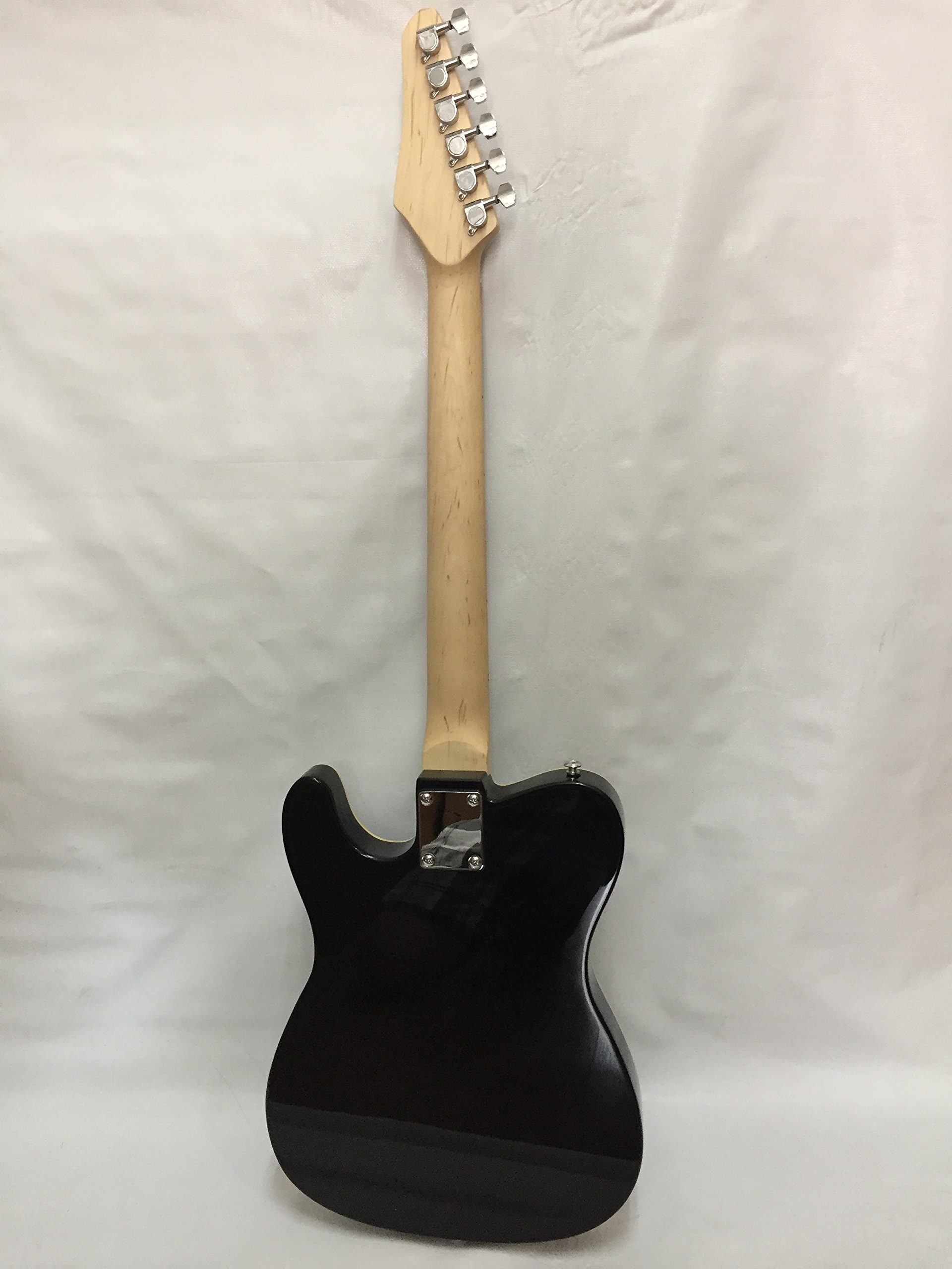 6 String Electric Guitar - Solid Body, Black Finish with Free Gig Bag | Perfect for Beginners, Live Performances & Home Practice