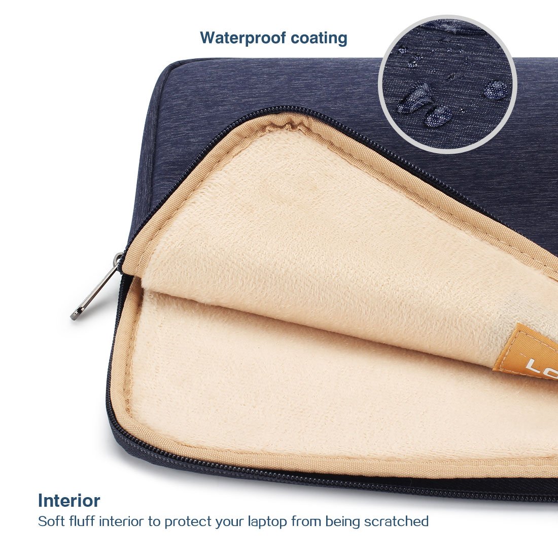 Premium 12.5-13 Inch Laptop Sleeve Case - Water-Resistant Protective Bag with Handle for MacBook Pro, iPad Pro, Dell Latitude 7290, ASUS ZenBook 13, Huawei MateBook X Pro - Perfect for Work, Travel & School Commutes
