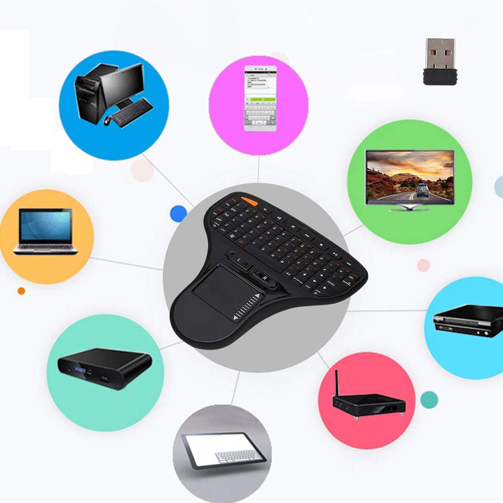 2-in-1 Wireless Bluetooth Keyboard & Air Mouse for PC/TV/Laptop - Mini Touch Control