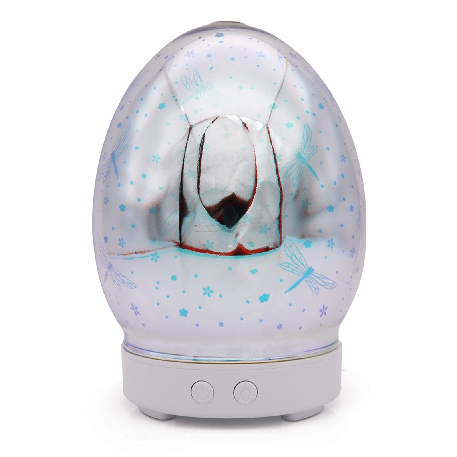 Muised Cool Mist Humidifier for Bedroom & Home - 500ml Ultrasonic Aroma Diffuser with 7 Color LED Lights, Auto Shut-Off - Perfect for Dry Air Relief, Baby Nursery, Office & Yoga Room