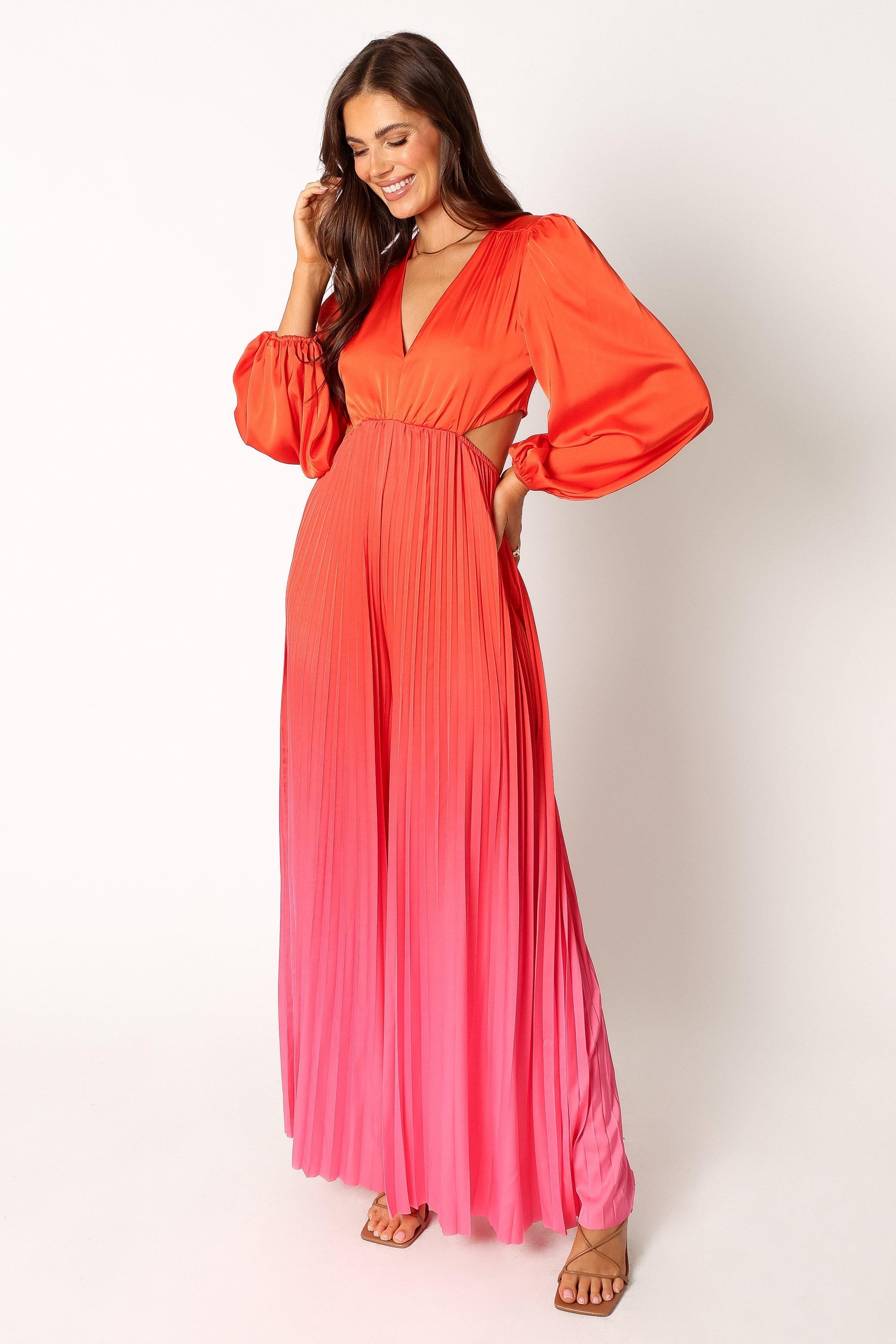 Krista Gradient Jumpsuit for Women - Stylish Red Ombre Romper | Perfect for Summer Outfits, Beach Vacations & Casual Wear