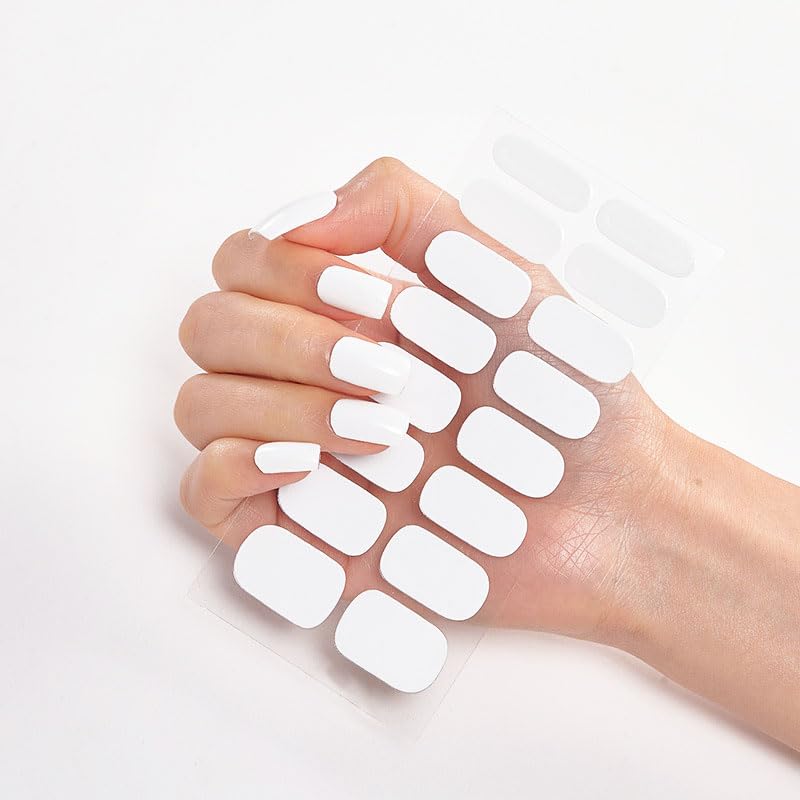 Beromt UV-Free Nail Wraps - 12 Pack | Non-Toxic Nail Stickers for Easy DIY Manicures at Home | Perfect for Parties, Weddings & Everyday Wear