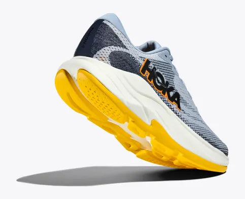 HOKA Rincon 4 Wide Running Shoes for Men - Drizzle/Nautical Dusk | Lightweight Cushioned Sneakers for Road Running, Jogging & Daily Wear