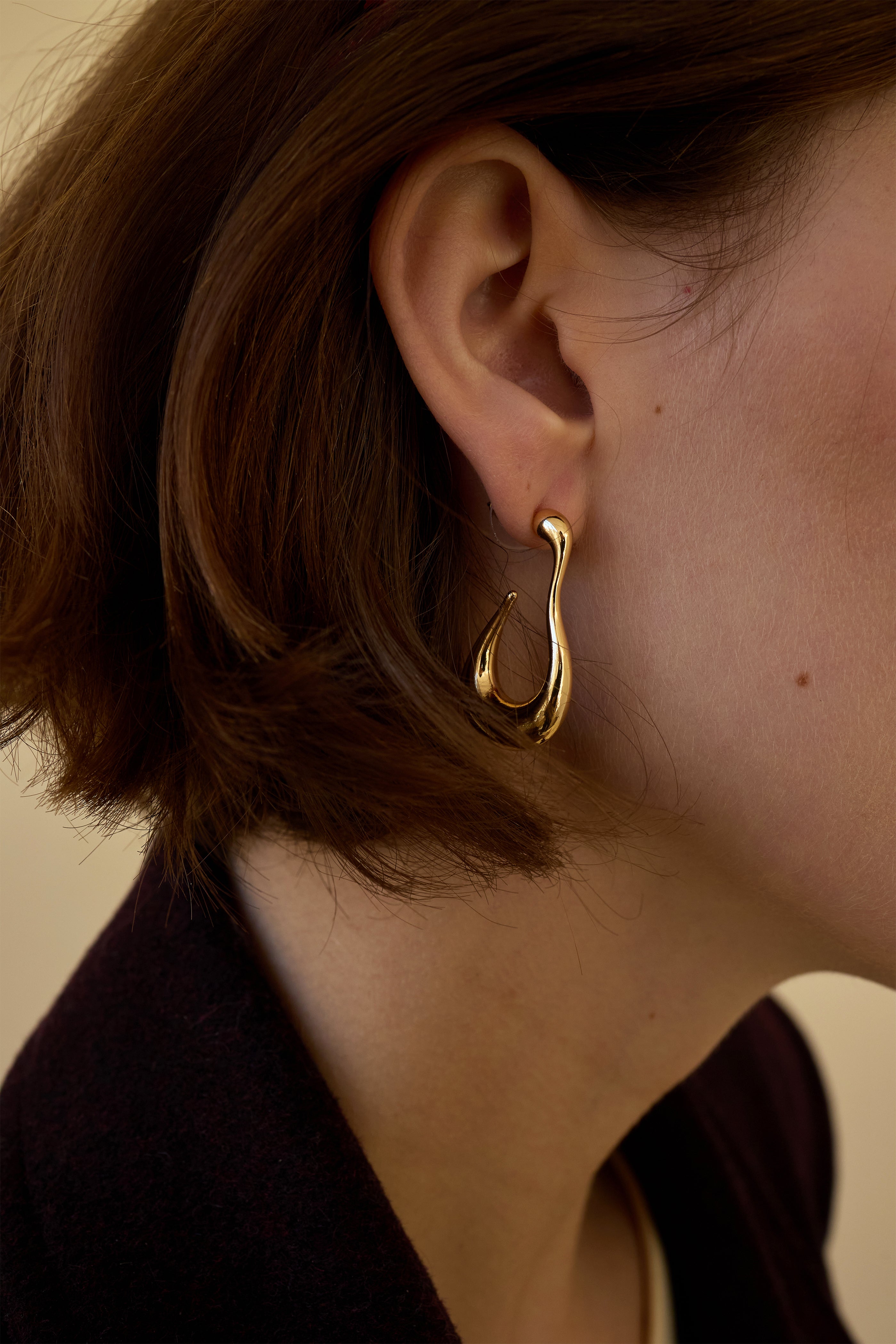 Glossy Drip Hoop Earrings for Women - Trendy Gold & Silver Statement Jewelry - Perfect for Parties, Date Nights & Special Occasions