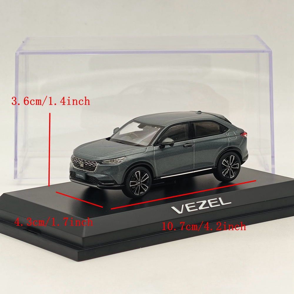 1/43 Scale Honda VEZEL Meteoroid Gray Diecast Model Car - HJ433002GM by Hobby Japan | Collectible Miniature Vehicle for Display, Gifts & Car Enthusiasts